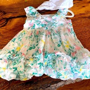 Janie and Jack ruffle dress w bloomers